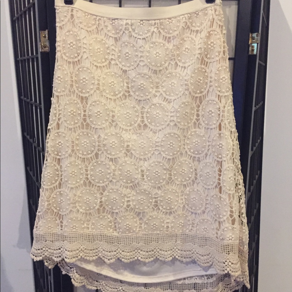 Hi Lo lace skirt